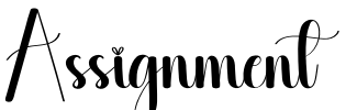 Assignment Font Image