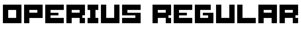 Operius Regular Font Image