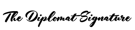 The Diplomat Signature Font Image