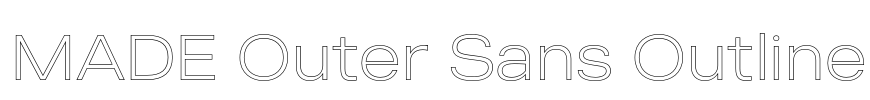 MADE Outer Sans Outline