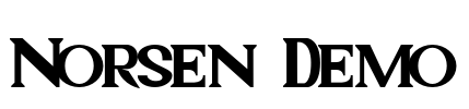 Norsen Demo Font Image