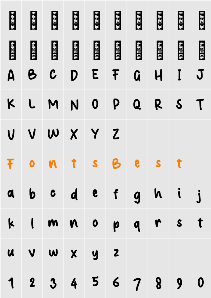 Cheese Orange Character Map