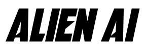 Alien AI Font Image