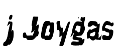 j Joygas Font Image