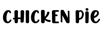 CHICKEN Pie Font Image