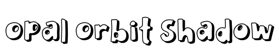 Opal Orbit Shadow Font Image