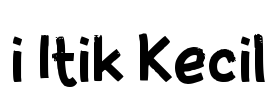 i Itik Kecil Font Image