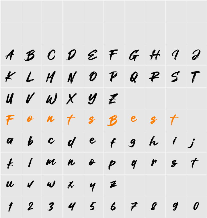 Makebond Character Map