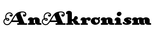 AnAkronism Font Image