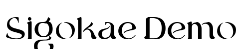 Sigokae Demo Font Image