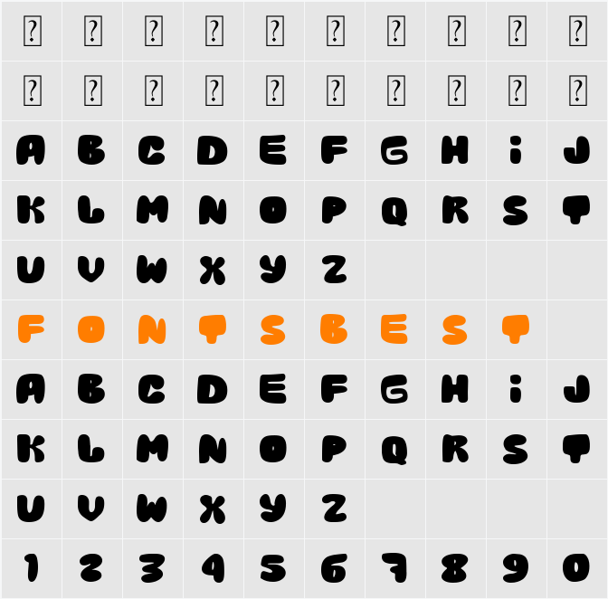 The Duck Company Character Map