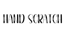 Hand Scratch Font Image