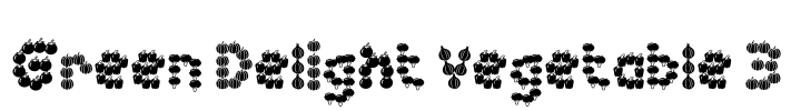Green Delight Vegetable 3 Font Image