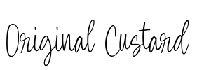 Original Custard Font Image
