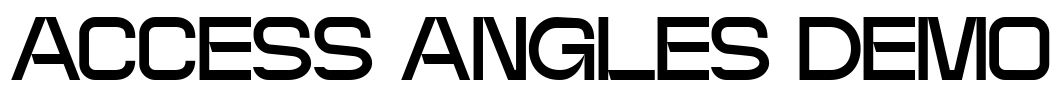 ACCESS ANGLES DEMO Font Image