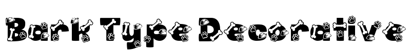 Bark Type Decorative Font Image