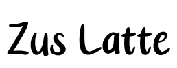 Zus Latte Font Image