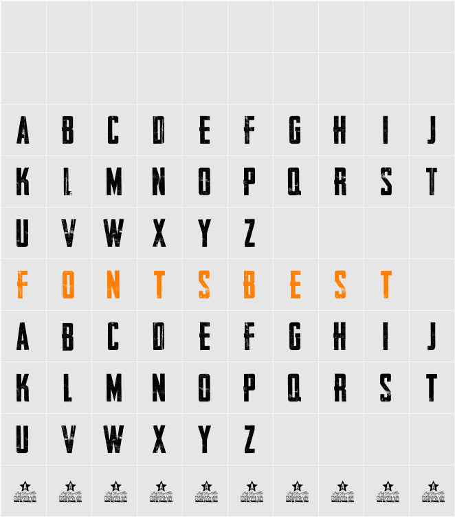 AWAKENNING Personal Use Character Map