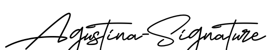 Agustina-Signature Font Image