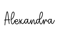 Alexandra Font Image