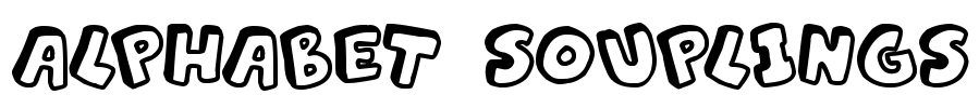 Alphabet Souplings Font Image