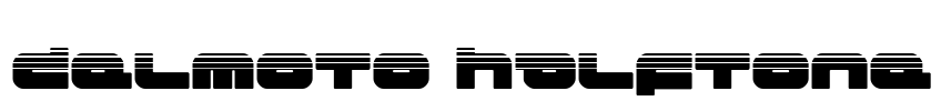Delmoto Halftone Font Image