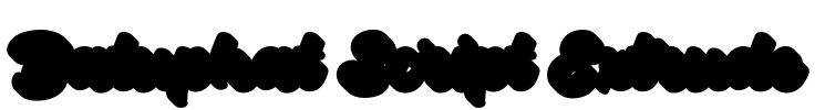 Batuphat Script Extrude Font Image