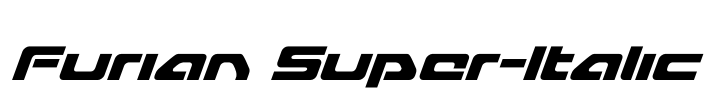 Furian Super-Italic Font Image