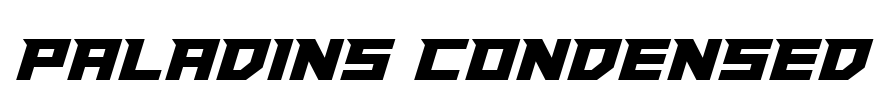 Paladins Condensed Font Image