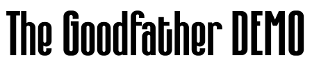 The Goodfather DEMO Font Image