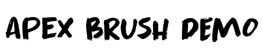 Apex Brush DEMO Font Image
