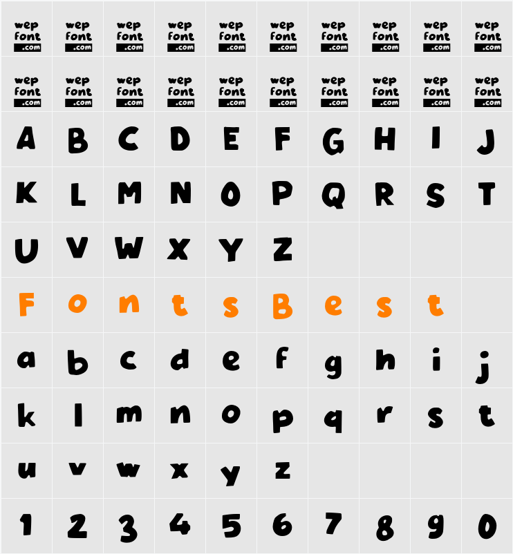 Oalah Character Map