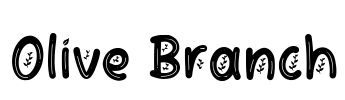 Olive Branch Font Image