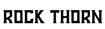 ROCK THORN Font Image