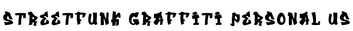 Streetfunk Graffiti PERSONAL US Font Image