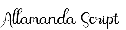 Allamanda Script Font Image