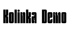 Kolinka Demo Font Image
