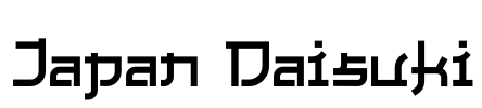 Japan Daisuki Font Image