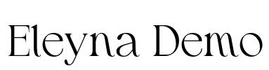 Eleyna Demo Font Image