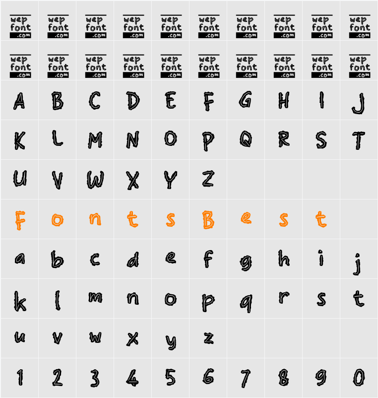 Oaden Character Map