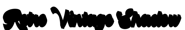Retro Vintage Shadow Font Image