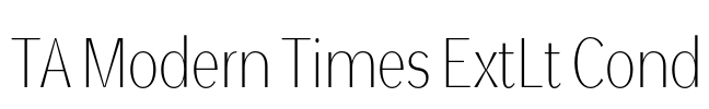 TA Modern Times ExtLt Cond