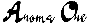 Anoma One Font Image