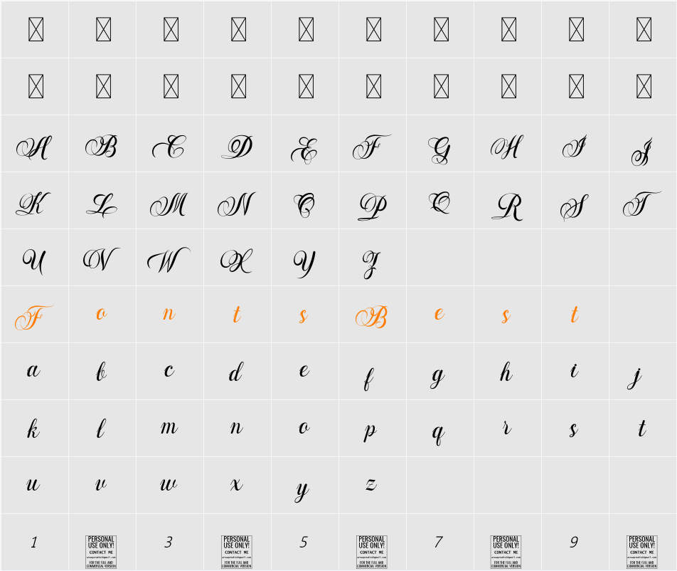 Widie Gusti Character Map
