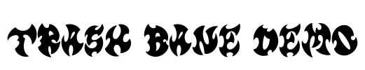 Trash Bane DEMO Font Image