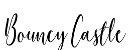 Bouncy Castle Font Image
