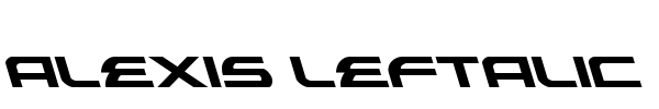 Alexis Leftalic Font Image
