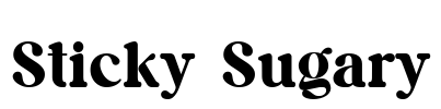 Sticky Sugary Font Image