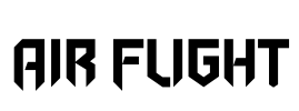 Air Flight Font Image