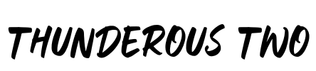 Thunderous Two Font Image